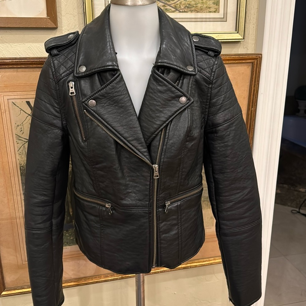 American Eagle faux  Leather Jacket, Size S